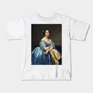Josephine-Eleonore-Marie-Pauline de Galard de Brassac de Bearn, Princesse de Broglie by Jean Auguste Dominique Ingres Kids T-Shirt